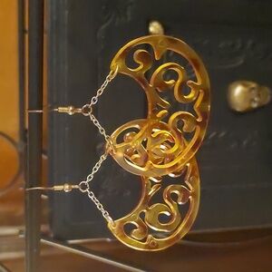 Faux Tortoise Shell Earrings